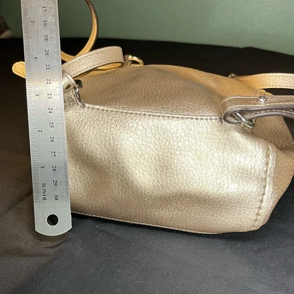 Coach Gold Convertible Backpack Crossbody - Picture 9 of 9